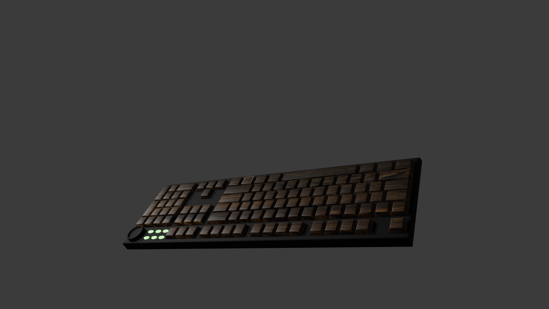 Brown Oak Wood Hydro Dipped PBT Keycaps - 60/65/75/80/96/100 - All Keyboard Layouts