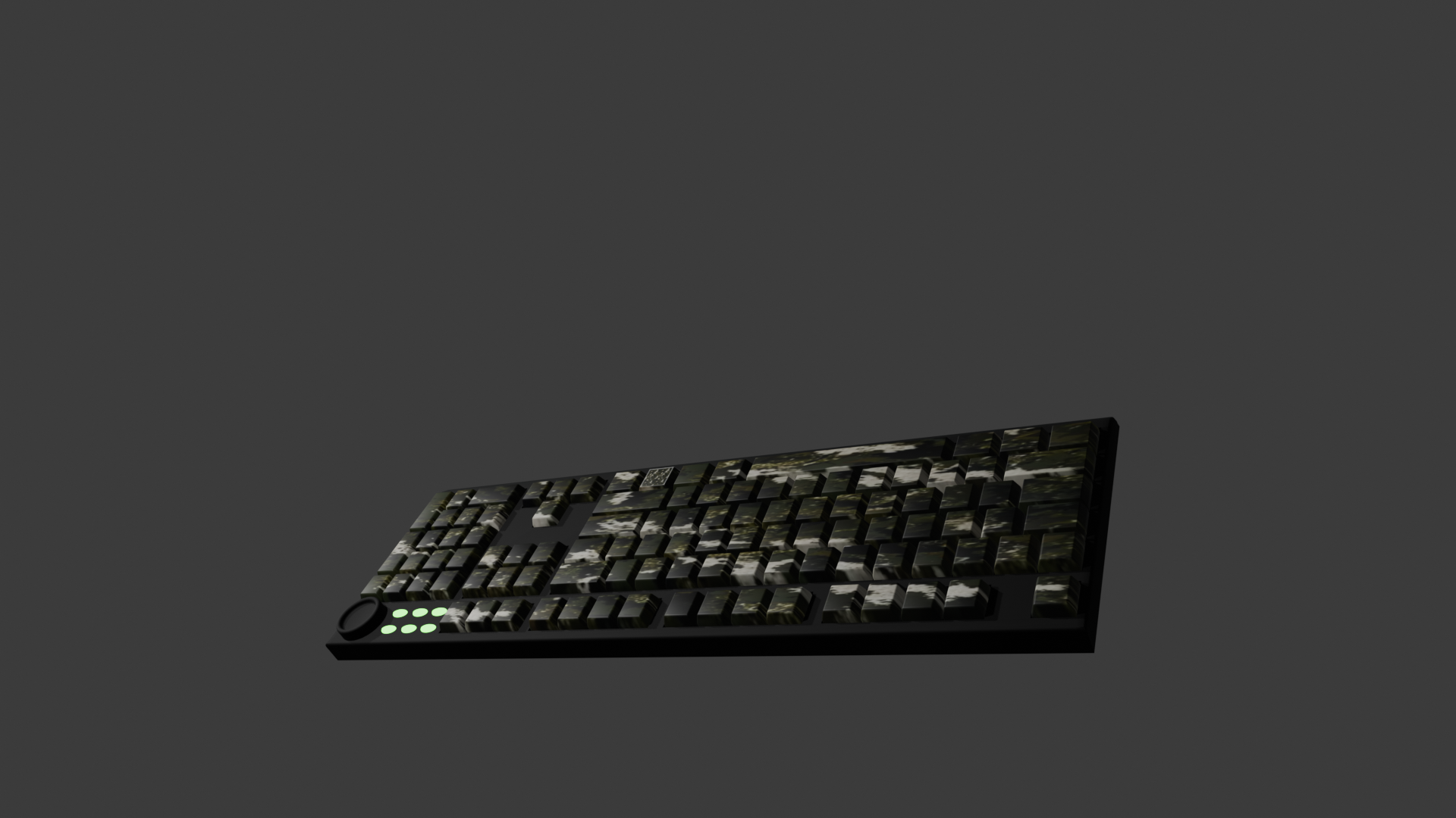 Sylvan Shadow Stone Hydro Dipped PBT Keycaps - 60/65/75/80/96/100 - All Keyboard Layouts