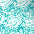Teal/White Marble Hydro Dipped Keycaps - 60/65/75/80/96/100 - All Keyboard Layouts