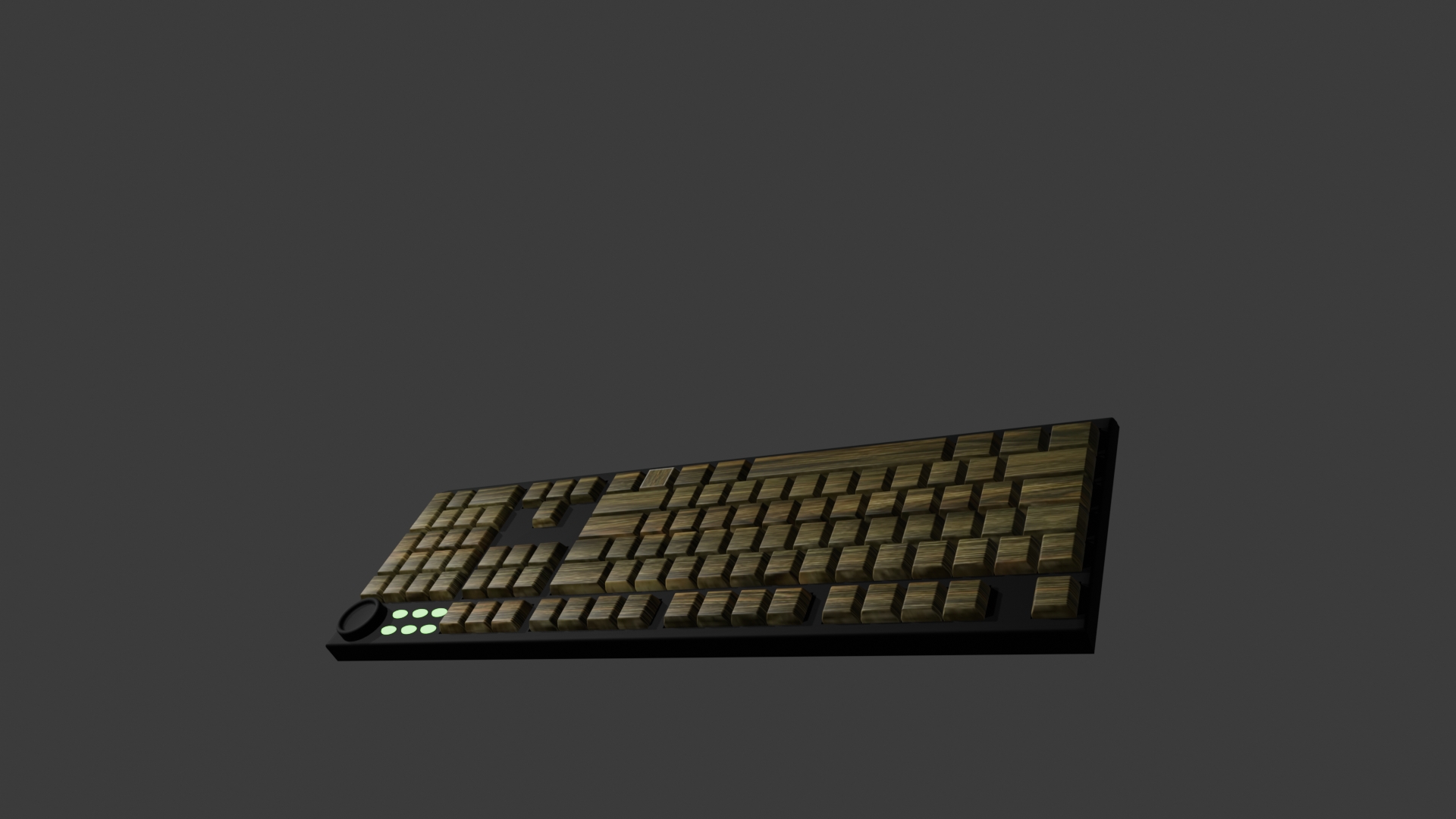 Walnut Wood Hydro Dipped PBT Keycaps - 60/65/75/80/96/100 - All Keyboard Layouts